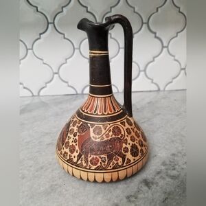 Museum replica Vintage Ceramic Pitcher with Animal Motif
